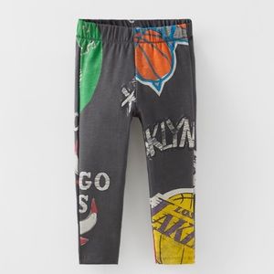 NBA LEGGING TODDLERS SIZE 2-3 YEARS 38,6 INCHES FITS FOR A SIZE 4T NEW WITH TAGS